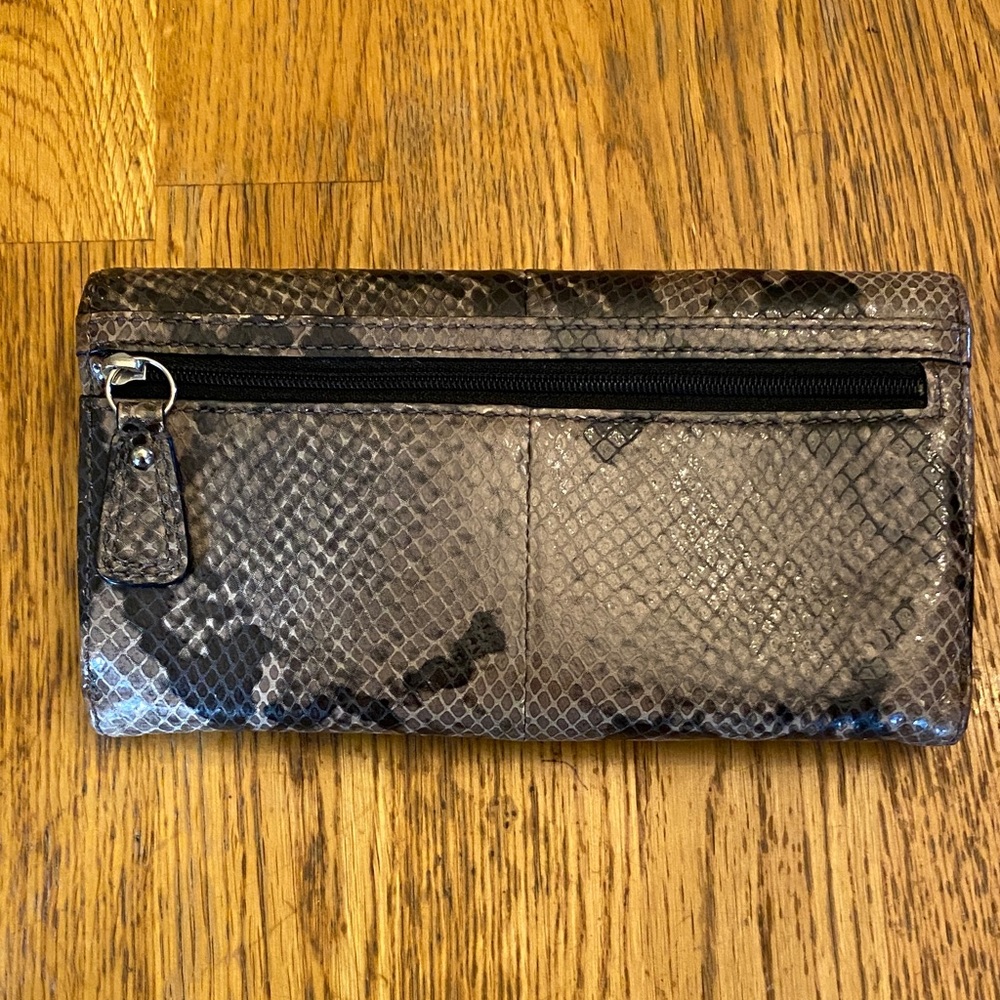 Coach Python-Embossed Leather Continental Wallet - image 2